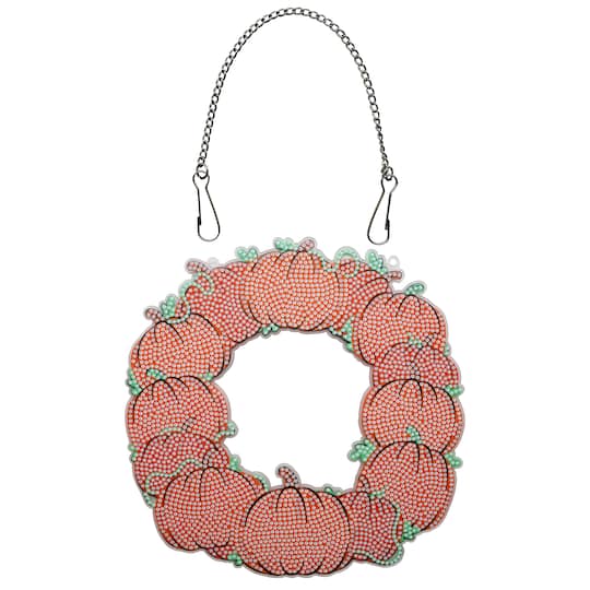 8" Pumpkins Wreath Diamond Art Kit by Make Market®